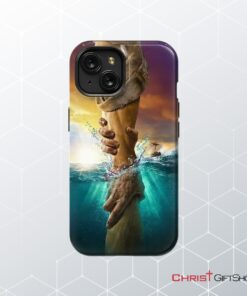 Jesus Reaching Into The Water Phone Case