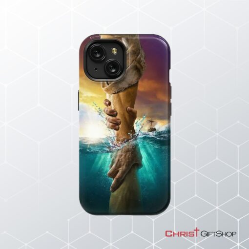 Jesus Reaching Into The Water Phone Case