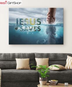 Jesus Saves Canvas Wall Art Jesus Reaching Out His Hand Canvas Print