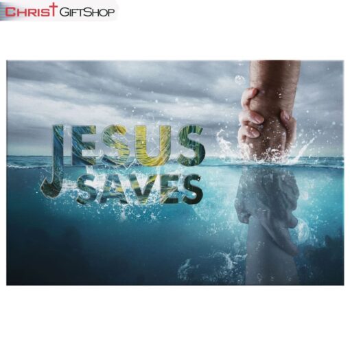 Jesus Saves Canvas Wall Art Jesus Reaching Out His Hand Canvas Print