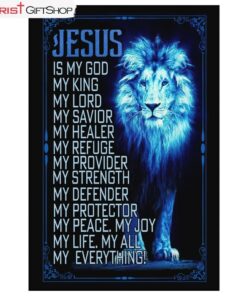 Jesus The Lion Of Judah Is My God Canvas Wall Art