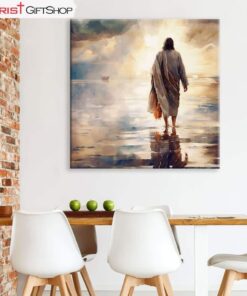 Jesus Walking On Water Christian Wall Art Canvas