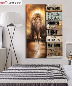 Jesus Way Maker Lion Of Judah Canvas Wall Art