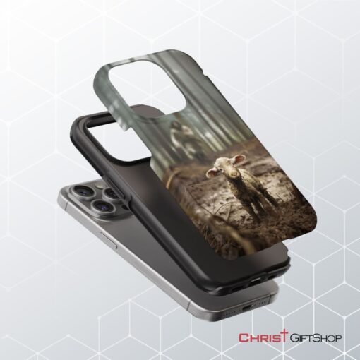 Jesus With The Sheep, Jesus Running After Lamb Phone Case