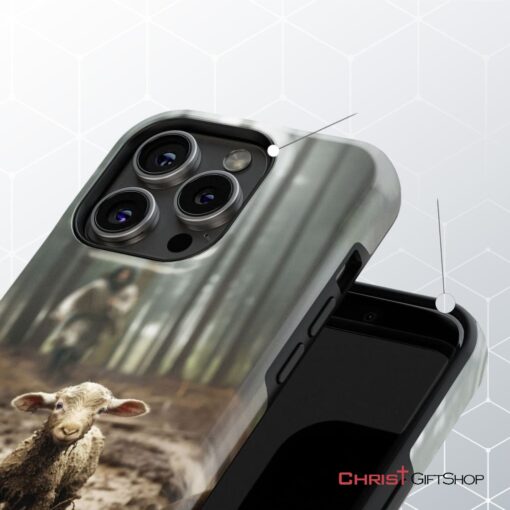 Jesus With The Sheep, Jesus Running After Lamb Phone Case