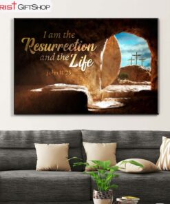 John 1125 I Am The Resurrection And The Life Canvas Wall Art