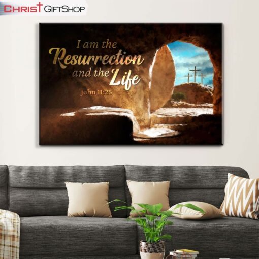 John 1125 I Am The Resurrection And The Life Canvas Wall Art