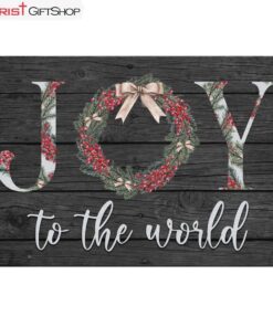 Joy To The World Christmas Wall Art Canvas Print, Christian Gifts