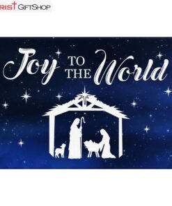 Joy To The World, Nativity Scene, Christmas Wall Art Canvas and Poster