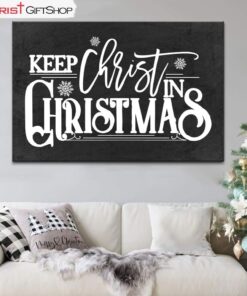 Keep Christ In Christmas Wall Art Canvas