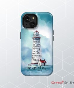 Lighthouse, I Am The Light Of The World John 812 Bible Verse Phone Case