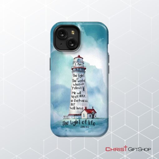 Lighthouse, I Am The Light Of The World John 812 Bible Verse Phone Case