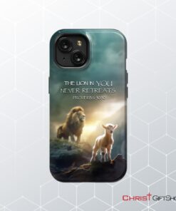 Lion And Lamb, Proverbs 3030 The Lion In You Never Retreats Phone Case