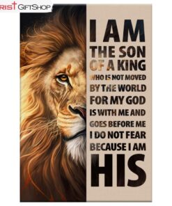 Lion Of Judah Canvas, I Am The Son Of A King Wall Art Decor