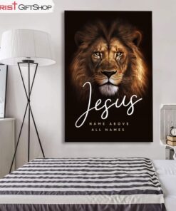 Lion Of Judah, Jesus Name Above All Names Canvas Wall Art