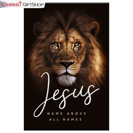 Lion Of Judah, Jesus Name Above All Names Canvas Wall Art