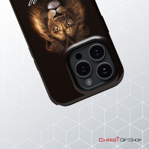 Lion Of Judah, Be Still And Know That I Am God Phone Case, Bible Verse Phone Cases