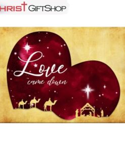 Love Came Down Christmas Wall Art Canvas