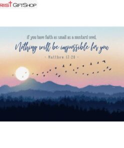 Matthew 1720 If You Have Faith As Small As A Mustard Seed Wall Art Canvas