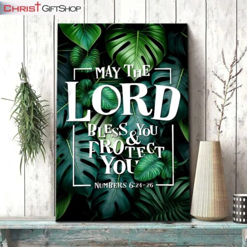 May The Lord Bless You And Protect You Numbers 624-26 Wall Art Canvas