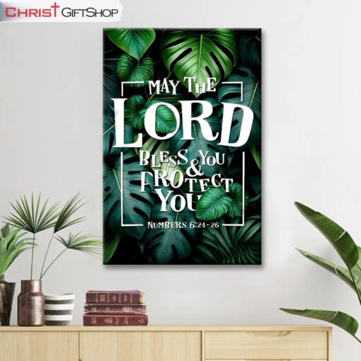 May The Lord Bless You And Protect You Numbers 624-26 Wall Art Canvas