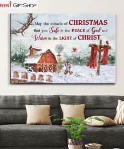 May The Miracle Of Christmas Wall Art Canvas Print