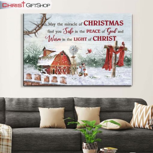 May The Miracle Of Christmas Wall Art Canvas Print