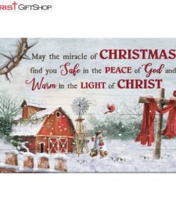 May The Miracle Of Christmas Wall Art Canvas Print