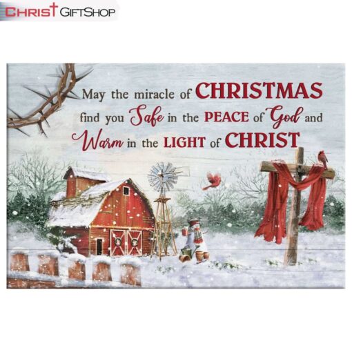 May The Miracle Of Christmas Wall Art Canvas Print