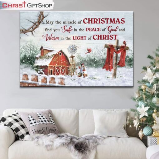 May The Miracle Of Christmas Wall Art Canvas Print