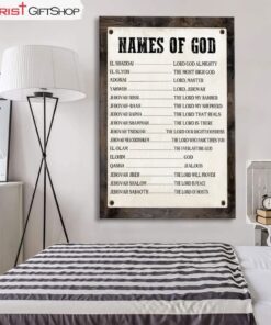 Names Of God Wall Decor - Christian Wall Art Canvas