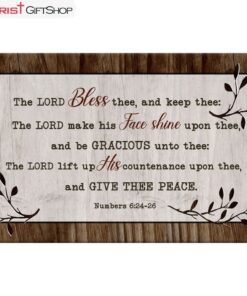 Numbers 624-26 The Lord Bless Thee And Keep Thee Wall Art Canvas and Poster