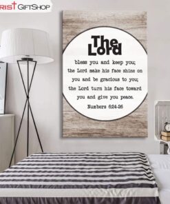 Numbers 624-26 The Lord Bless You And Keep You Canvas Wall Art