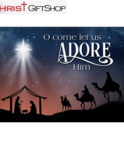 O Come Let Us Adore Him, Three Wise Men, Christmas Wall Art Canvas