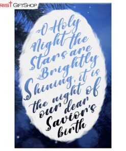 Oh Holy Night The Stars Are Brightly Shining Wall Art Canvas Print