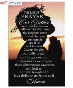 Our Father Prayer Catholic Wall Art Canvas, The Lord's Prayer Wall Art