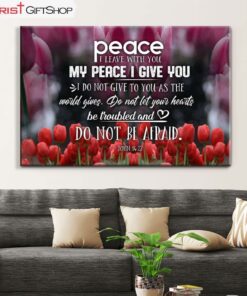 Peace I Leave With You John 1427 Christian Wall Art Canvas