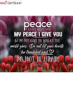 Peace I Leave With You John 1427 Christian Wall Art Canvas