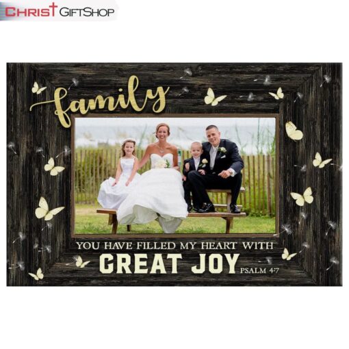 Personalized Family You Have Filled My Heart With Great Joy Wall Art Canvas Print