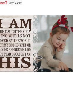 Personalized Wall Art I Am The Daughter Of A King Custom Canvas Print