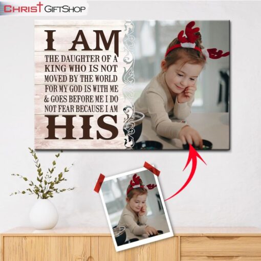 Personalized Wall Art I Am The Daughter Of A King Custom Canvas Print