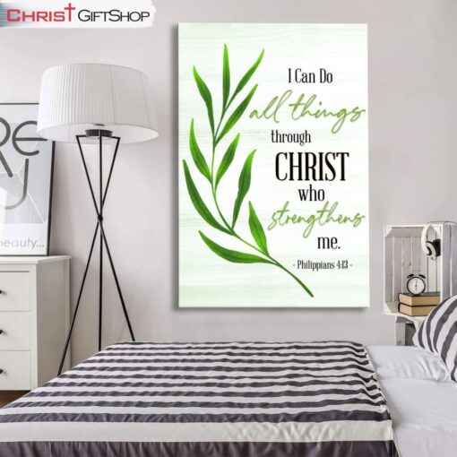 Philippians 413 I Can Do All Things Through Christ Wall Art Canvas Print