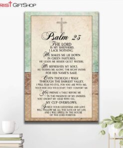 Psalm 23 Wall Art Canvas Bible Verse Wall Art