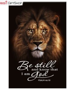 Psalm 4610 Wall Art The Lion Of Judah Be Still And Know That I Am God Canvas Print