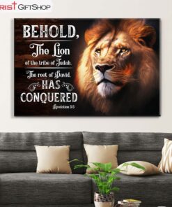 Revelation 55 Behold, The Lion Of The Tribe Of Judah Canvas Wall Art