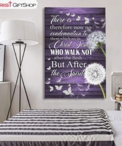 Romans 81 Kjv There Is Therefore Now No Condemnation Canvas Print