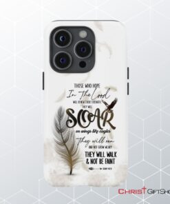 Soar On Wings Like Eagles Isaiah 4031 Christian Phone Case