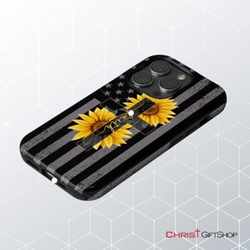 Sunflower Faith Cross Phone Case Christian Phone Cases