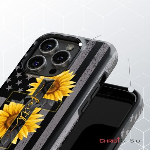 Sunflower Faith Cross Phone Case Christian Phone Cases