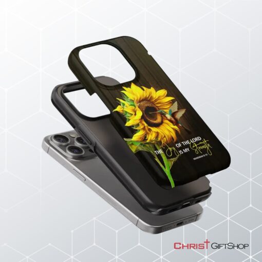 The Joy Of The Lord Is My Strength, Sunflower Hummingbird Phone Case